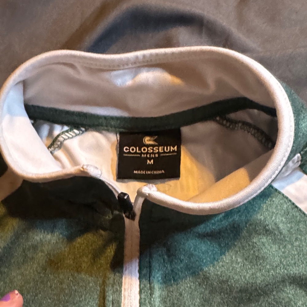 Michigan State Spartans quarter zip up. Men’s‎ medium but unisex colosseum brand - Picture 4 of 6